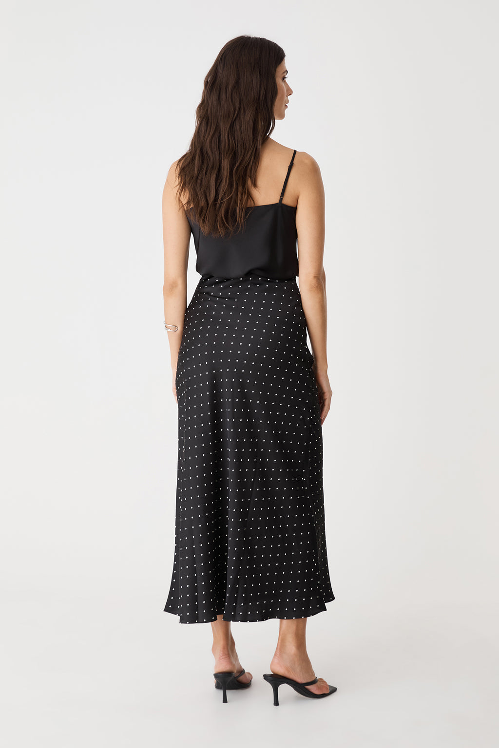 Courtney Bias Satin Skirt
