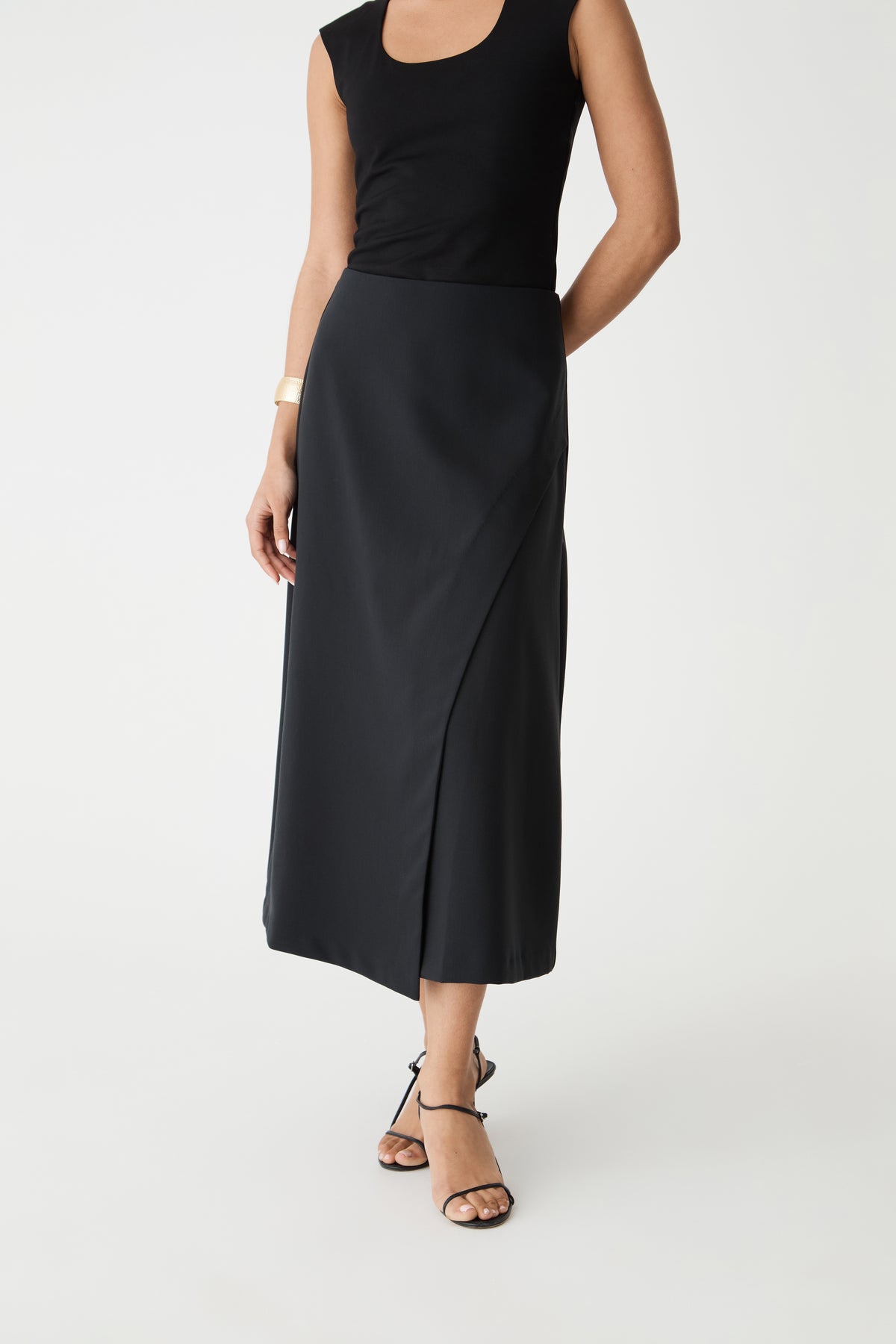 Jennifer ALine Faux Wrap Skirt