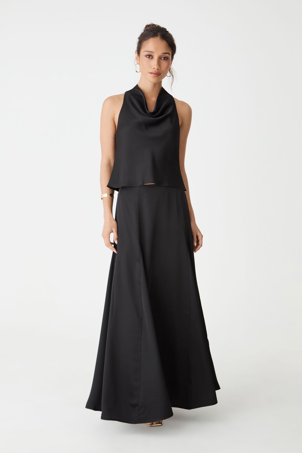 Freya Satin Godet Skirt