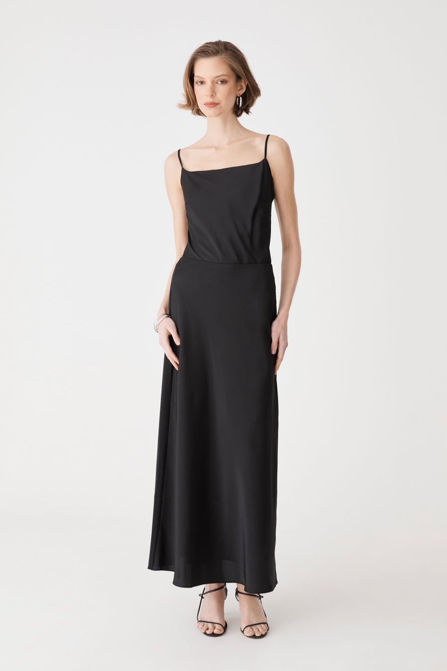 Louise Bias Satin Skirt