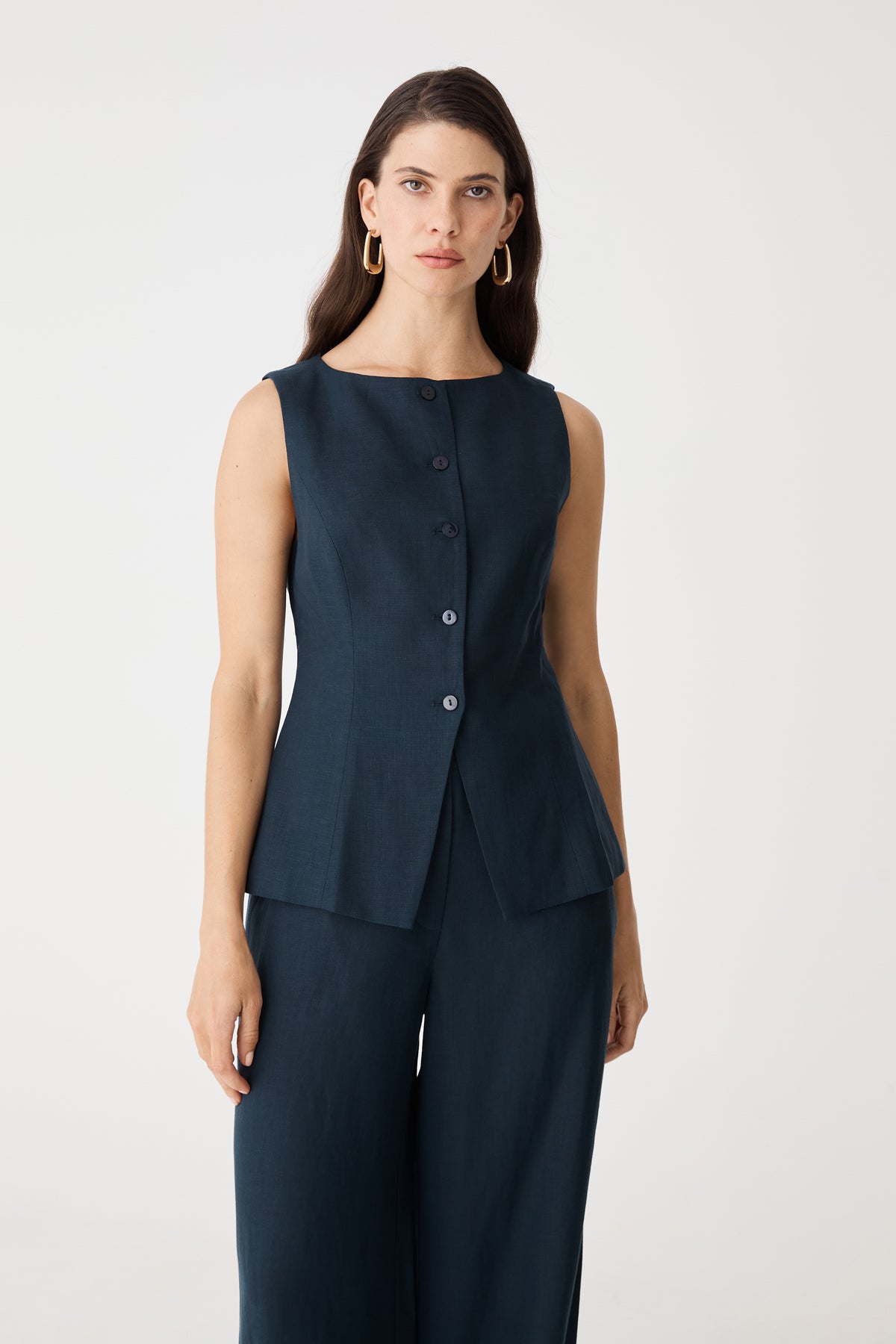 Phoebe Linen Lyocell Vest Top