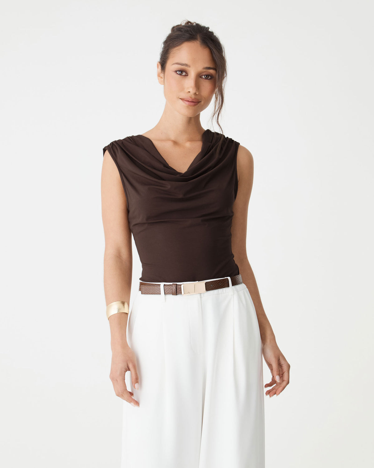 Shayna Bamboo Cowl Top