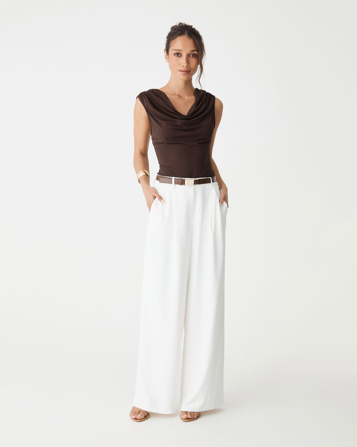 Shayna Bamboo Cowl Top