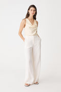 Aurelia Satin Cowl Neck Top