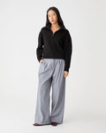 Marnie Half Zip Jumper in black — full-length view