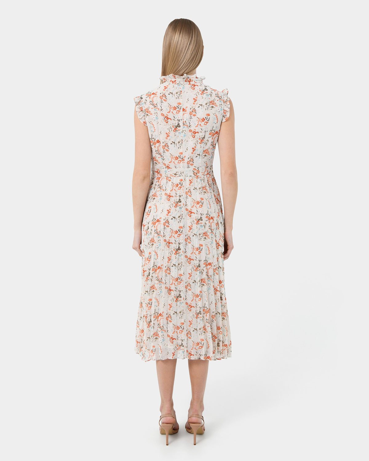 Katia Frill Sleeve Midi Dress