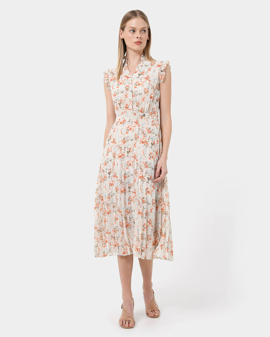 Katia Frill Sleeve Midi Dress