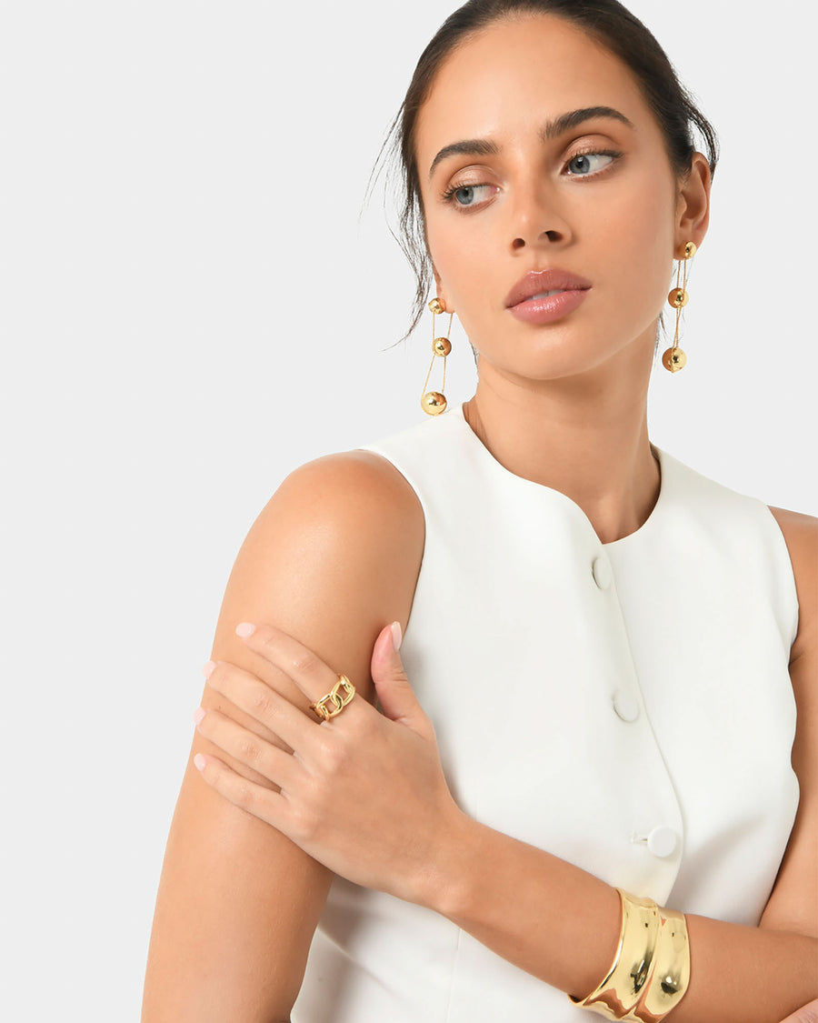 Eva Gold Drop Earrings