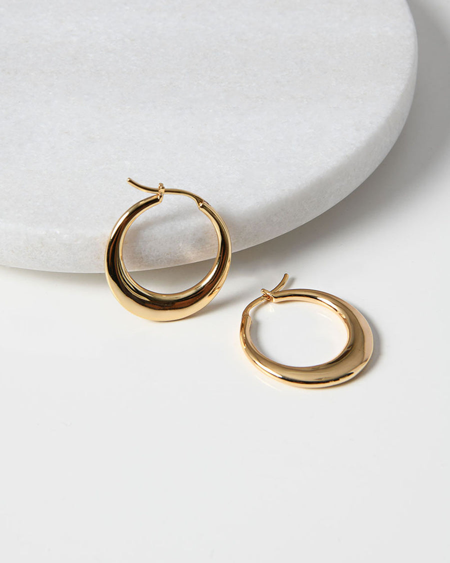 Karley 16k Gold Plated Earrings — view 1