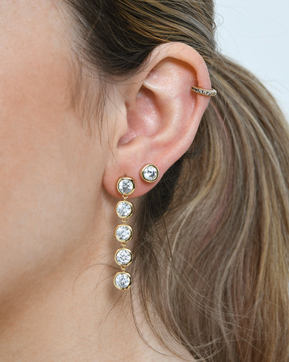 Jemma 16k Gold 2pc Earring Set