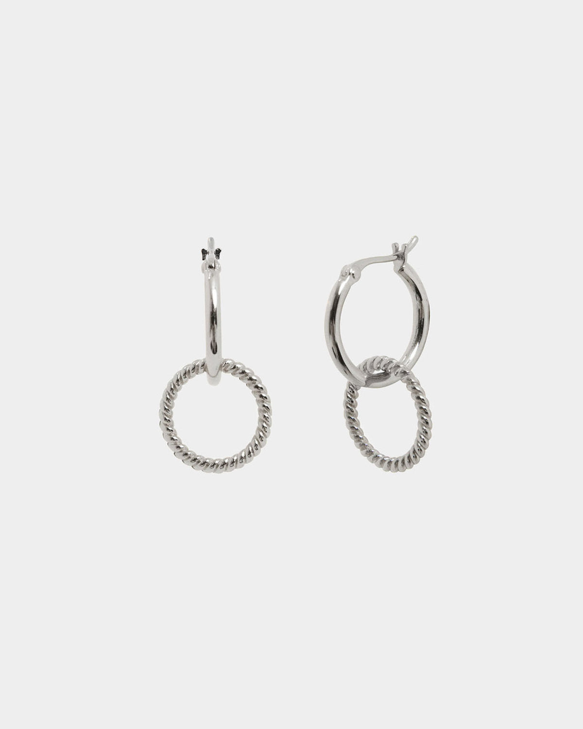 Felicity Silver 2 Way Earrings