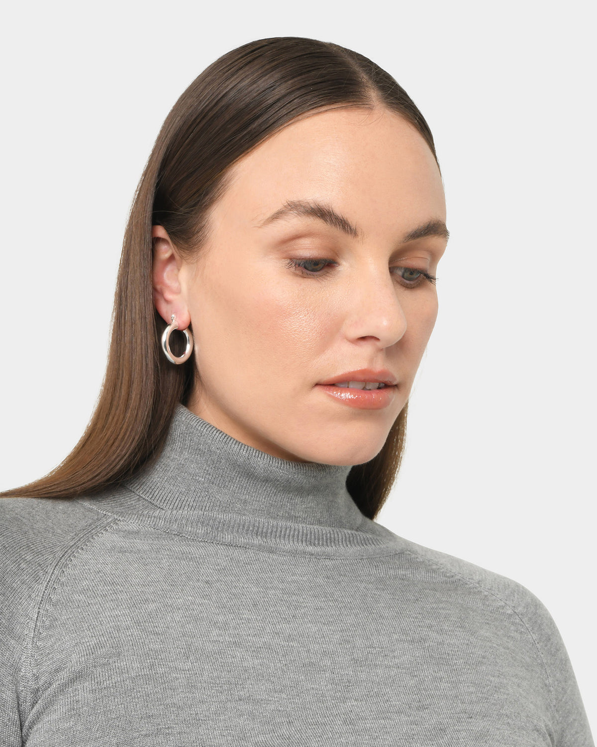 Rylie 2pc Silver Earring Set