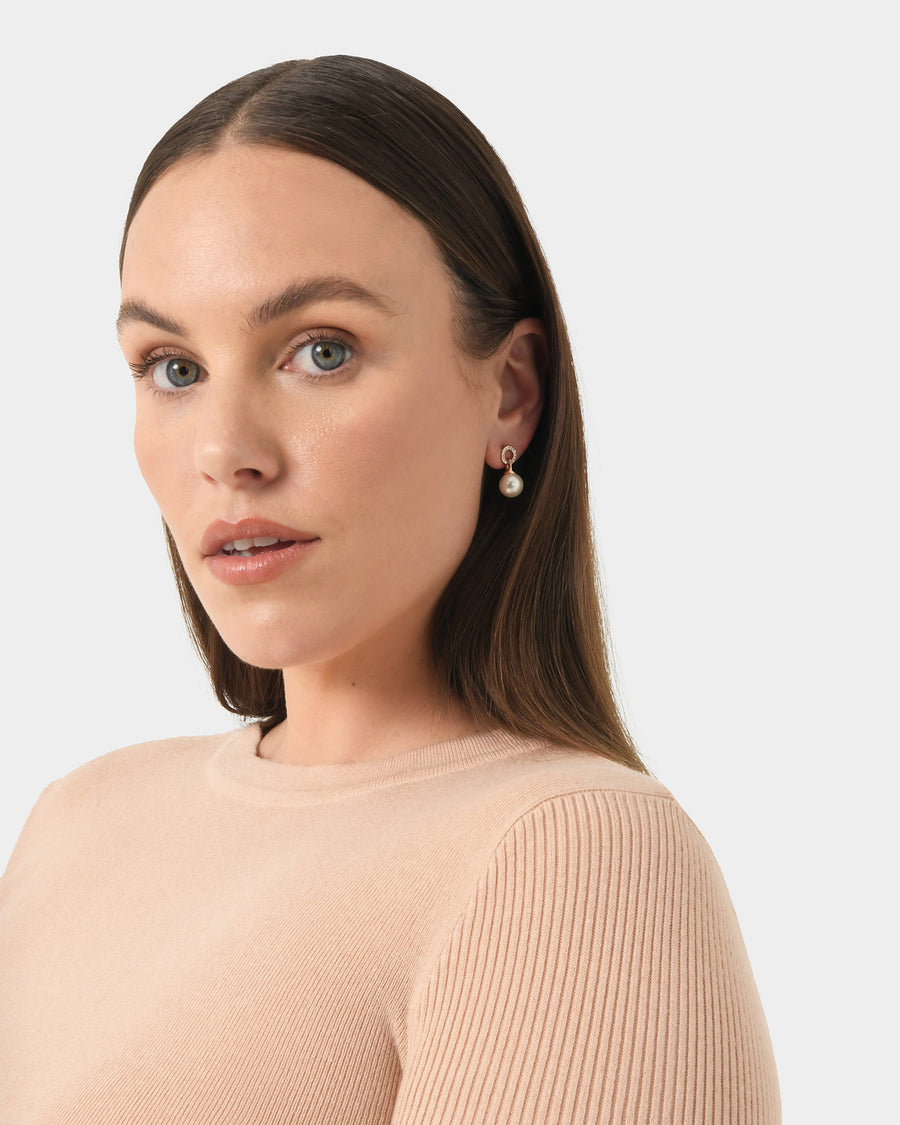 Yvonne Rose Gold Earrings