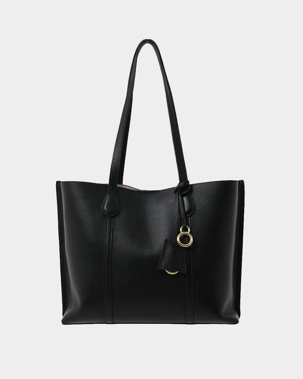 Arden 2 Leather Tote Bag in black — product-only view 2