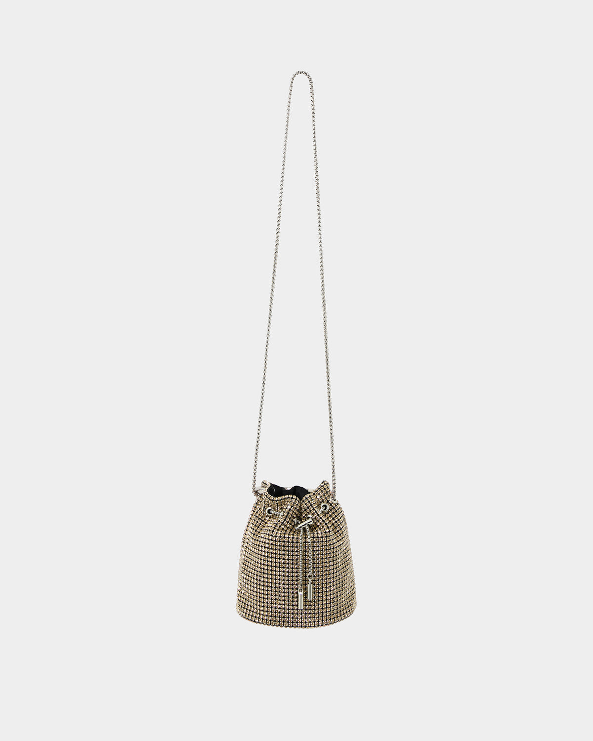 Skyla Crystal 2 Way Bag in gold — view 4