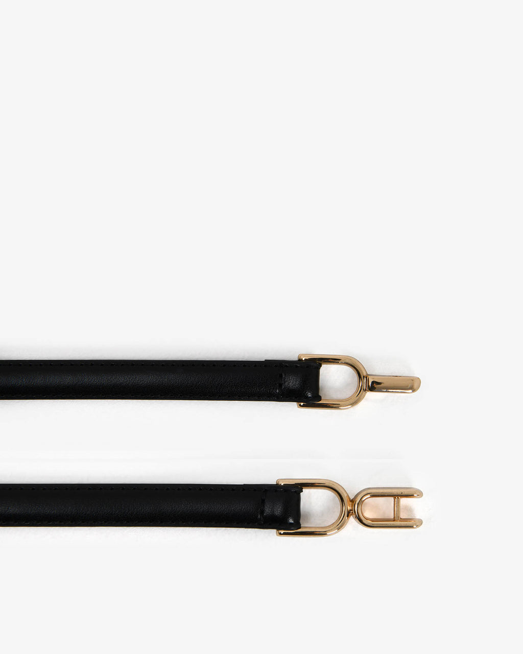 Hennessy Leather Belt in black obq1078 — fabric detail 2
