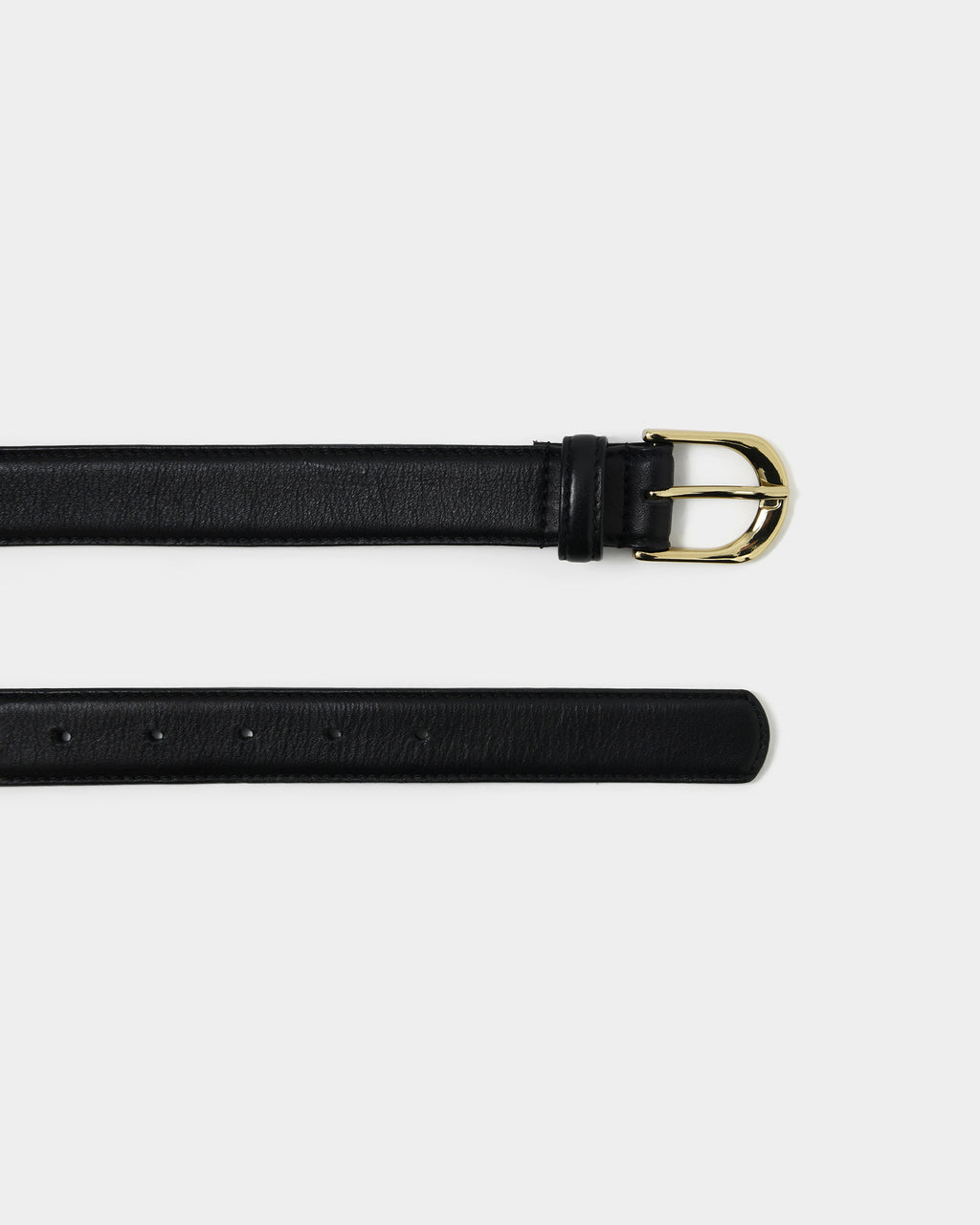 Alina Leather Belt in black — fabric detail