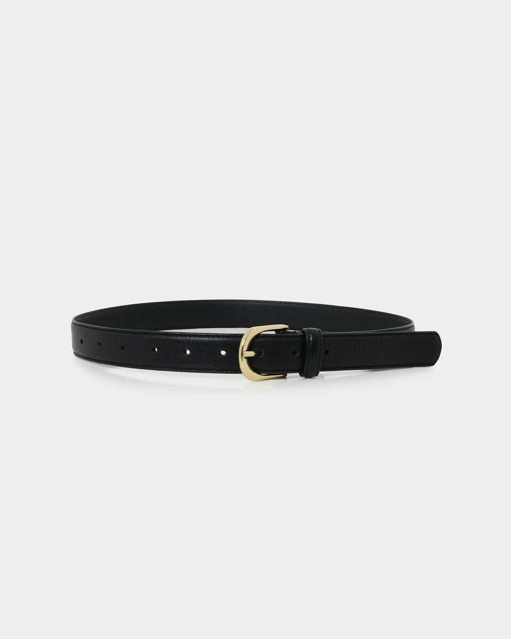 Alina Leather Belt in black — product-only view
