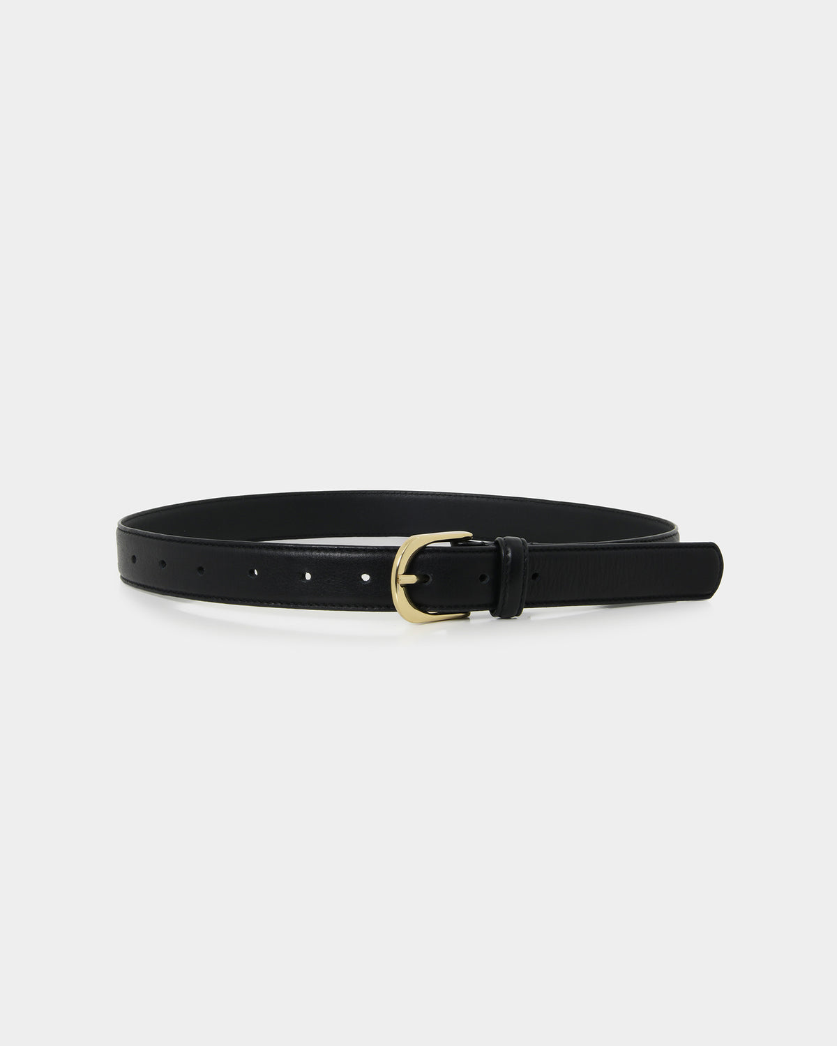 Alina Leather Belt in black — product-only view