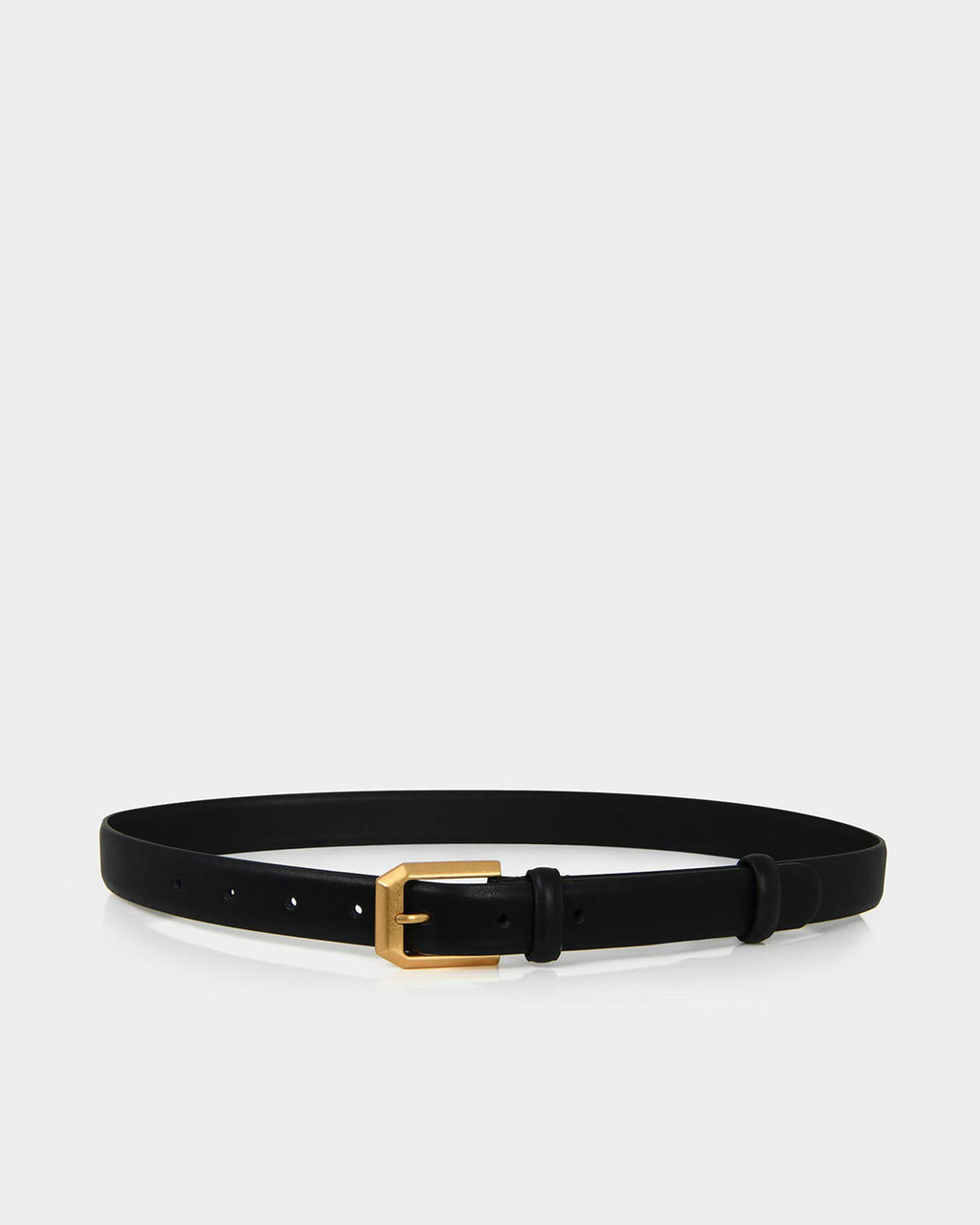 Dulce Leather Belt in black — product-only view 2