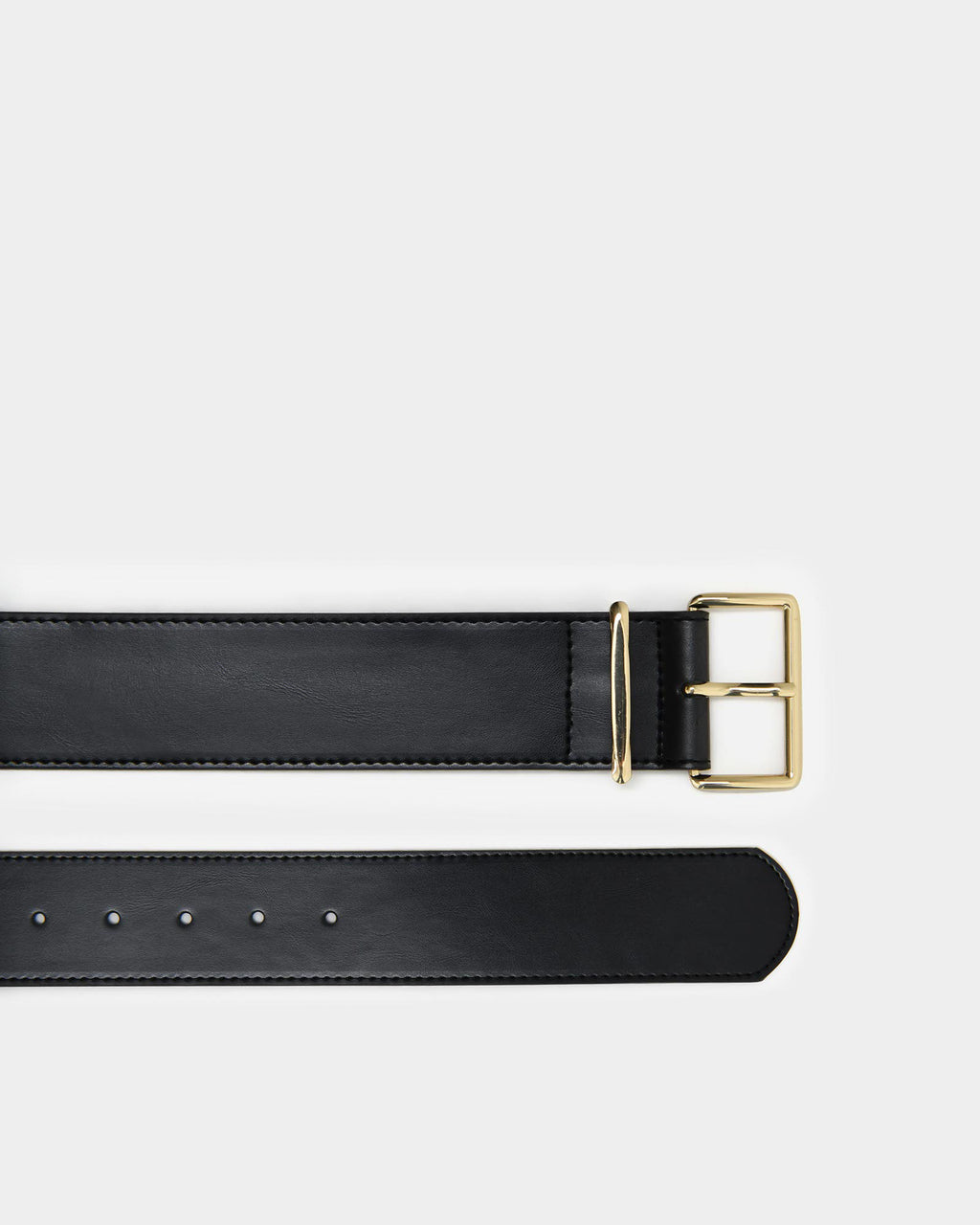 Benny Leather Belt in black — view 2