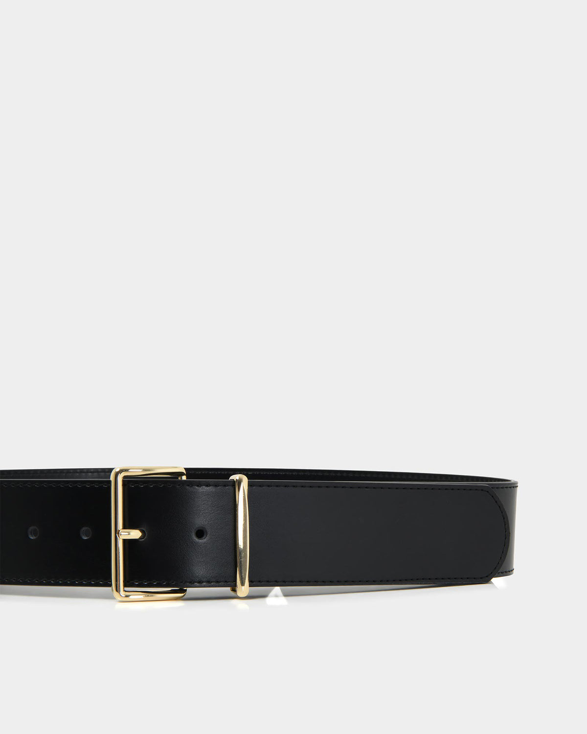 Benny Leather Belt in black — view 6