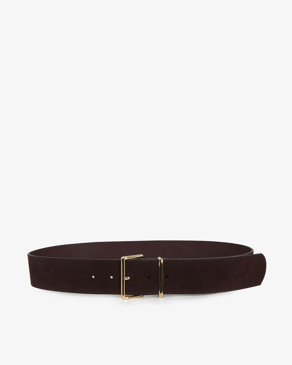 Amalie Suede Belt in brown — product-only view
