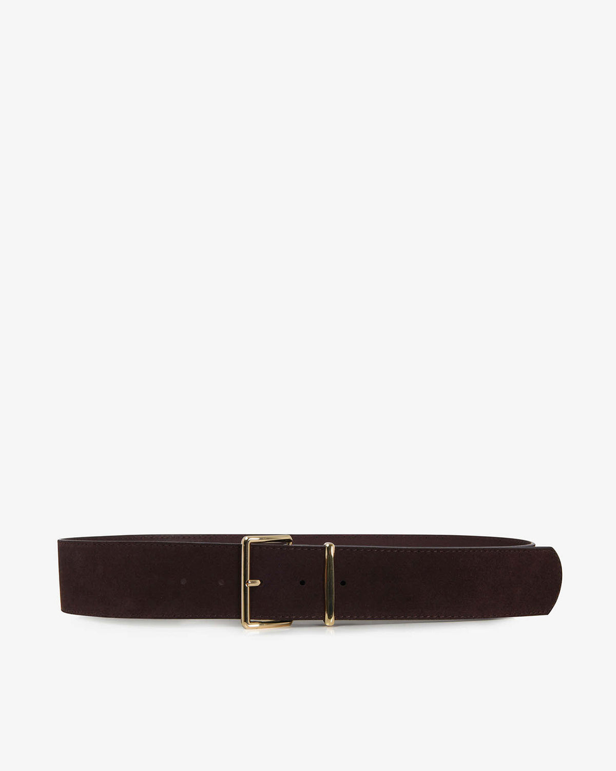 Amalie Suede Belt in brown — product-only view 2