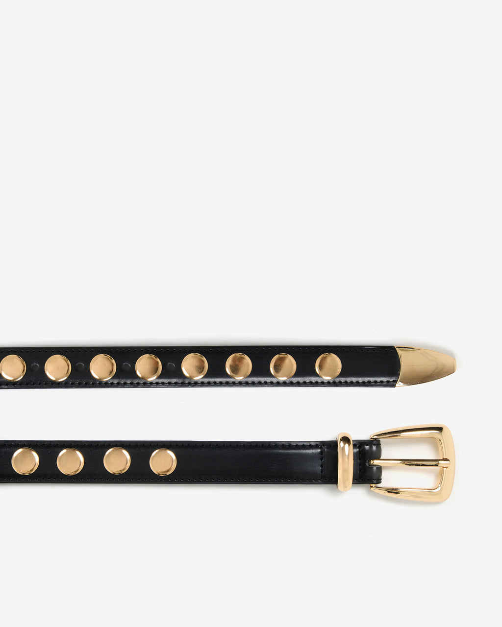 Kayla Studs Leather Belt in black — view 2