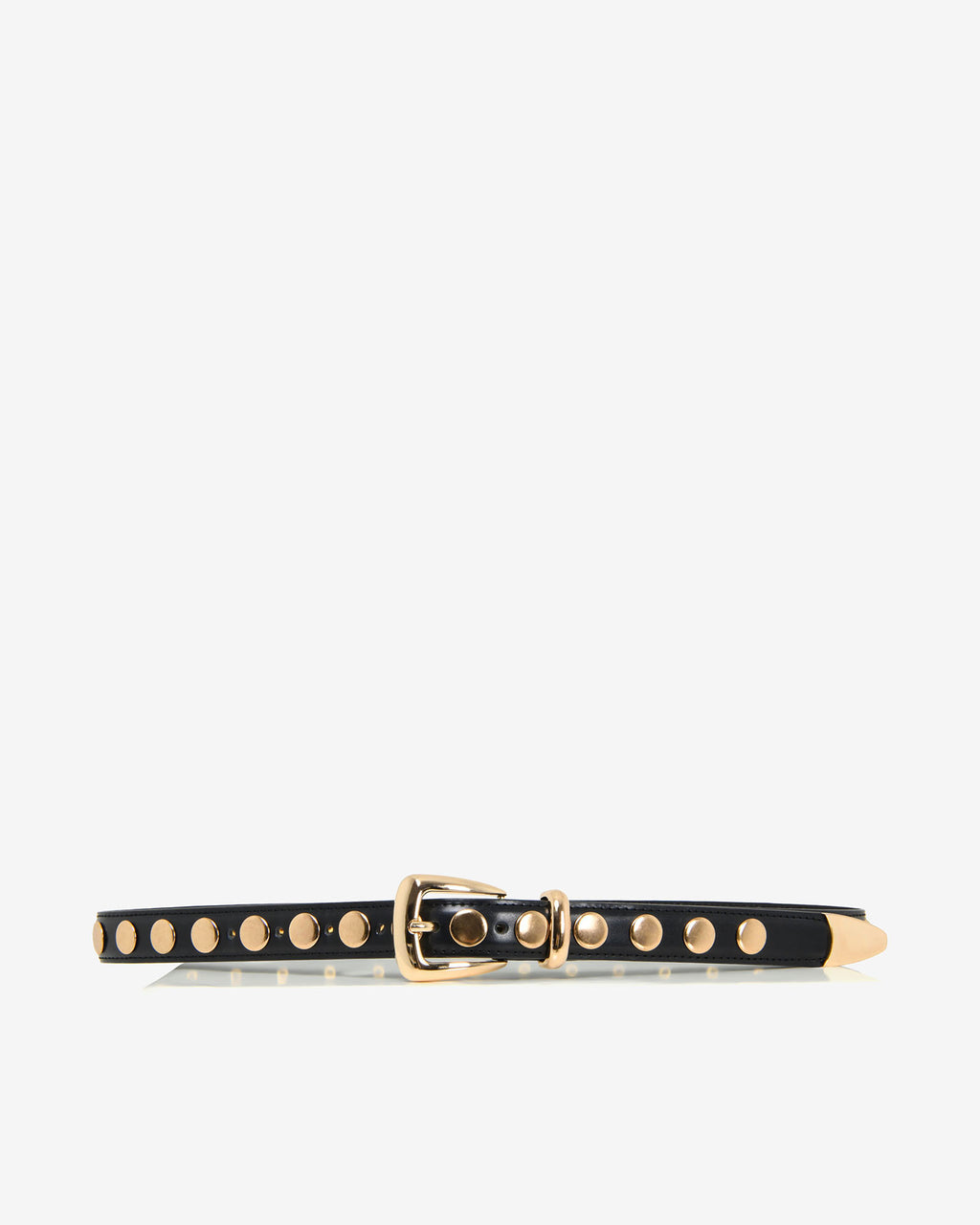 Kayla Studs Leather Belt in black — view 4