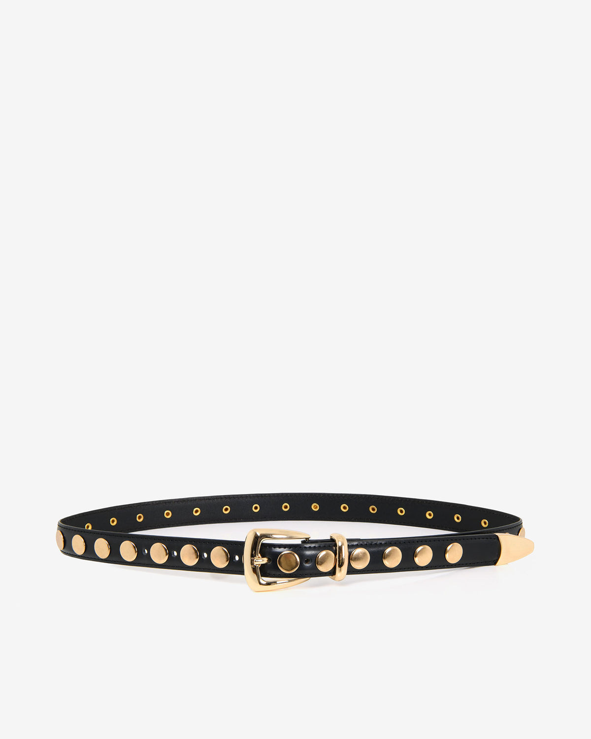 Kayla Studs Leather Belt in black — view 5