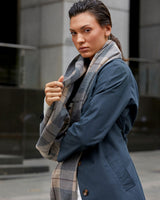 Sierra Checked Scarf — side view