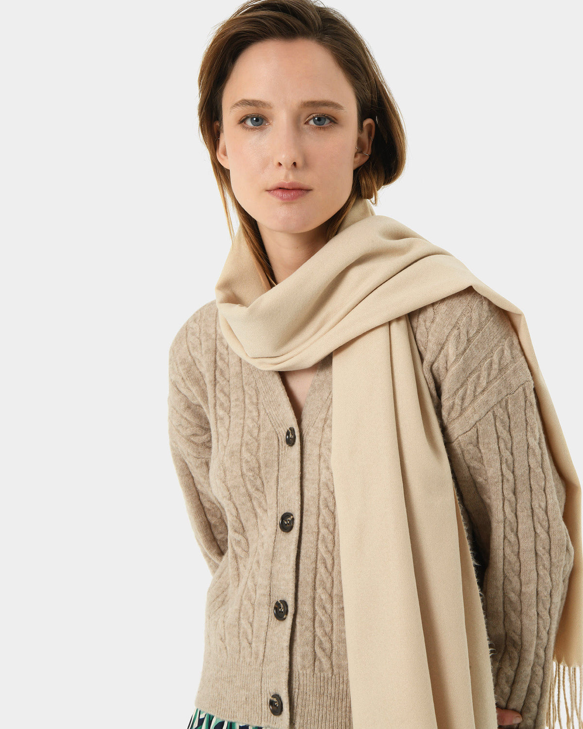 Julianna Scarf in dark birch — view 4