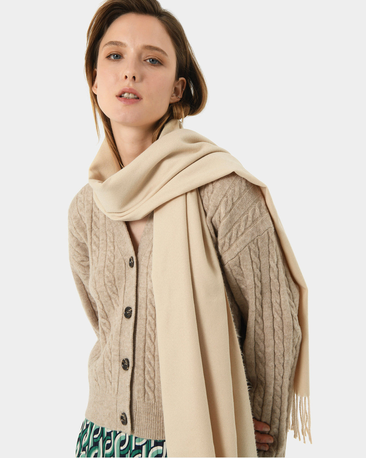 Julianna Scarf in dark birch — view 5