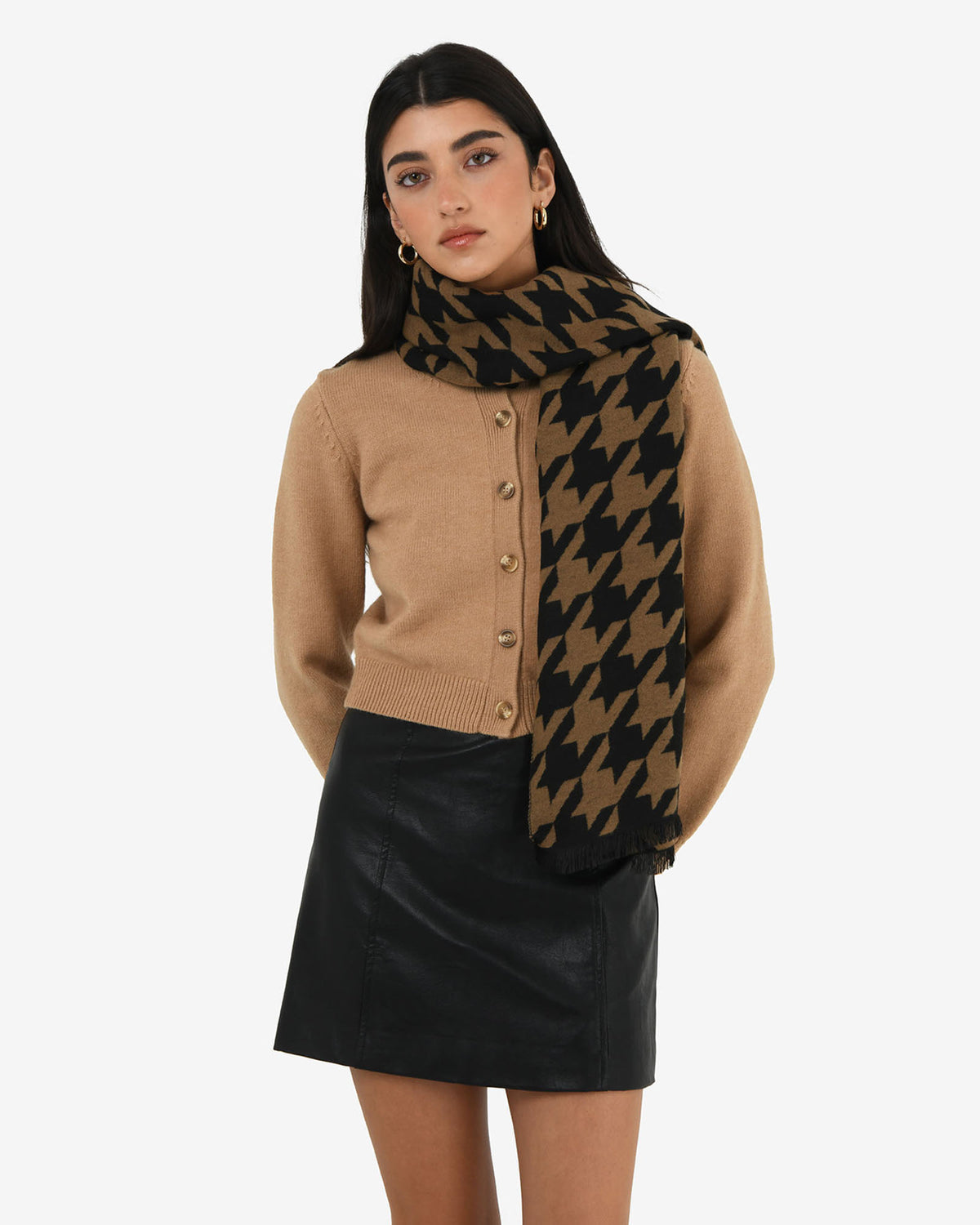 Carina Houndstooth Scarf