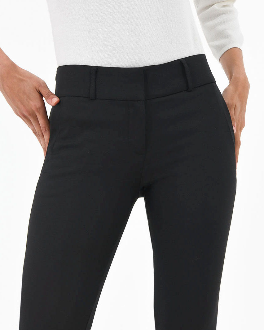 Taylor Slim Pants in black — fabric detail