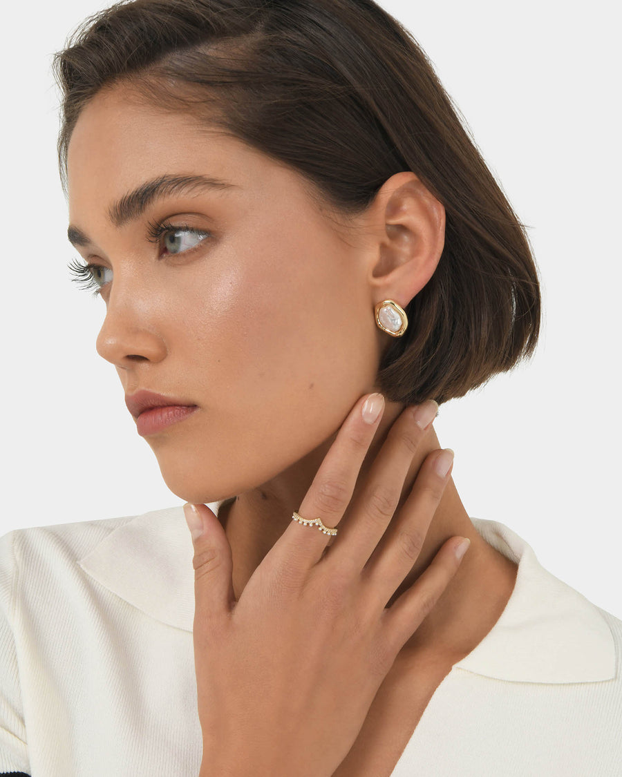 Jazmine 16k Gold Plated Ring