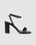 Kalani Block Heel in black — product-only view