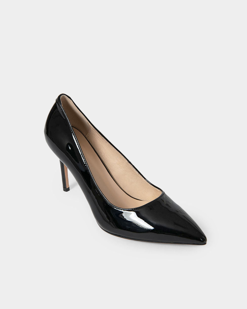 Kelsey Leather Stiletto Heel in black — view 2