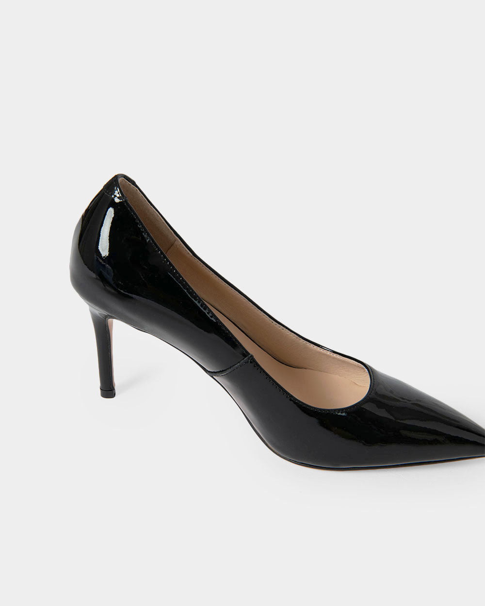Kelsey Leather Stiletto Heel in black — view 3