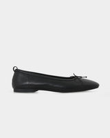 Lizbeth Leather Ballet Flat in black — view 1
