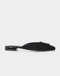 Elizabella Leather Mules in black — view 1