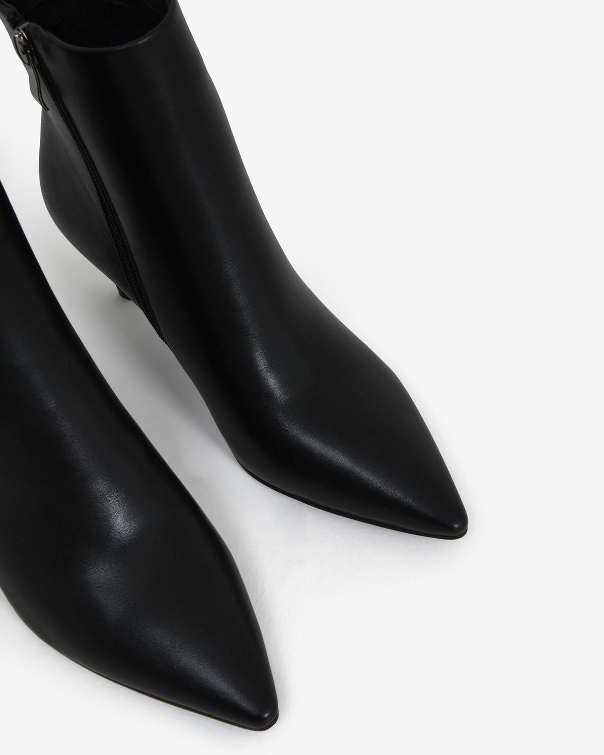 Luxie Pointed Ankle Boots — fabric detail